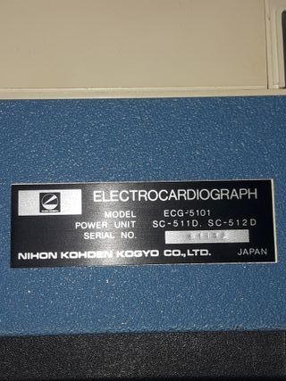 Cardiografo vitage NihonKohden KogioJapan ECG-5101
