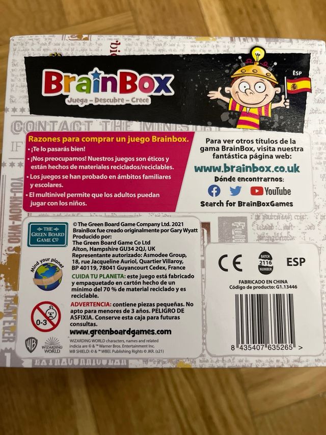 Gioco Brainbox di Harry Potter