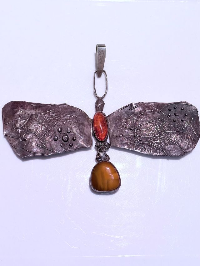 Ciondolo unico in argento sterling vintage