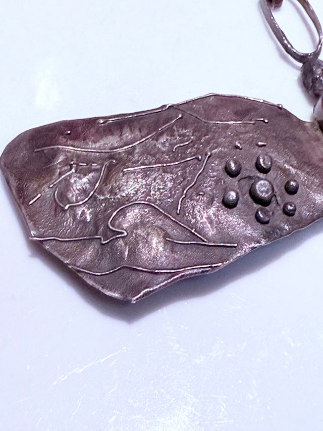 Ciondolo unico in argento sterling vintage