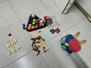 Mesa juegos: billar, ping pong, ajedrez, etc.