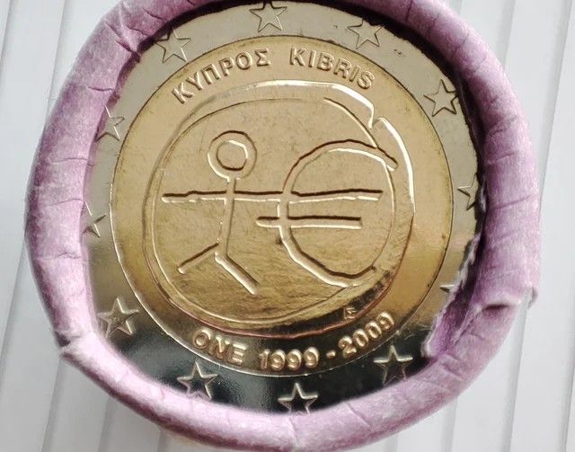 Moneda 2€ Chipre 2009 "EMU" SC.