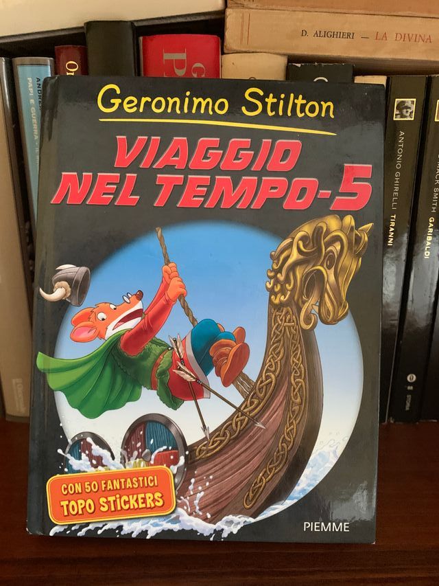 libro Geronimo Stilton "Viaggio nel tempo -5"
