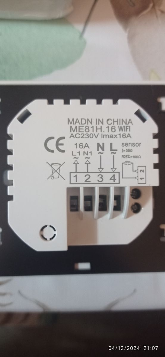 Termostato de calefacción 