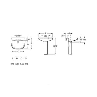 ROCA DAMA RETRO Lavabo