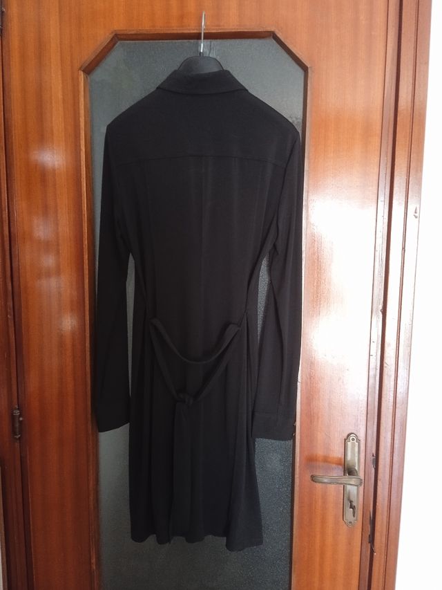 Vestito lungo nero con bottoni OVS donna