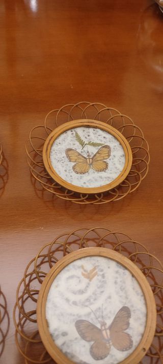6 Sottobicchieri in vimini 