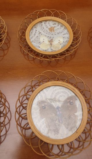 6 Sottobicchieri in vimini 