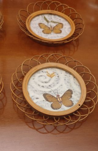 6 Sottobicchieri in vimini 