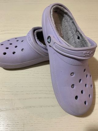 Crocs colore lilla con fodera interna W10 M8 