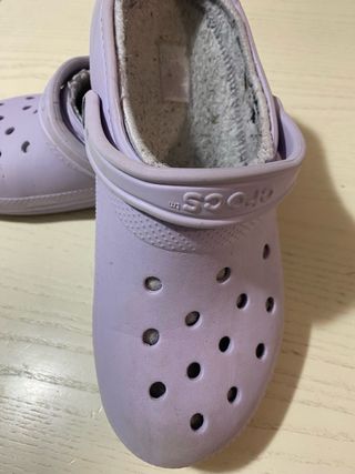 Crocs colore lilla con fodera interna W10 M8 