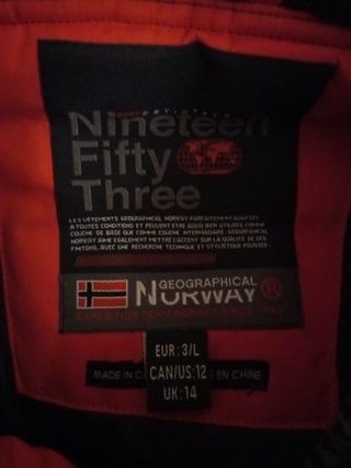 cazadora roja mujer geographical norway L original