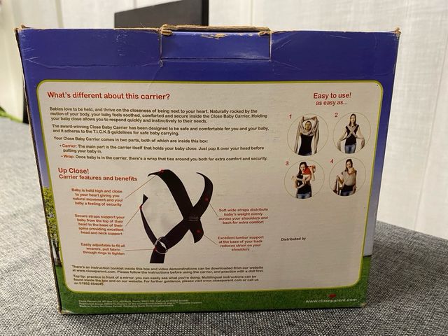 Fascia porta bebe close baby carrier