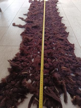 Espectacular bufanda marrón oscuro
