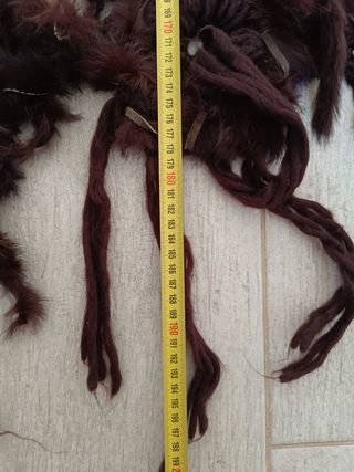 Espectacular bufanda marrón oscuro