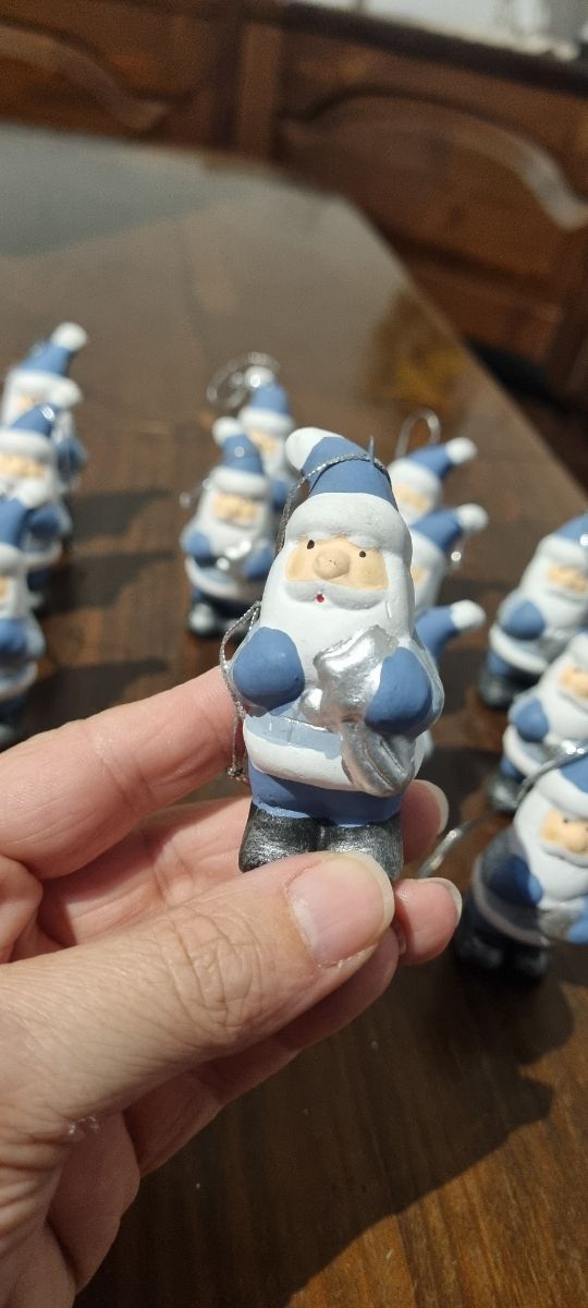 N.12 Babbo Natale blu da appendere