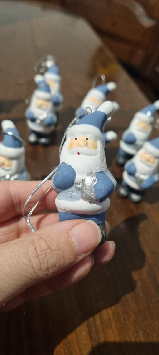 N.12 Babbo Natale blu da appendere