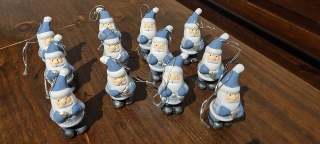 N.12 Babbo Natale blu da appendere