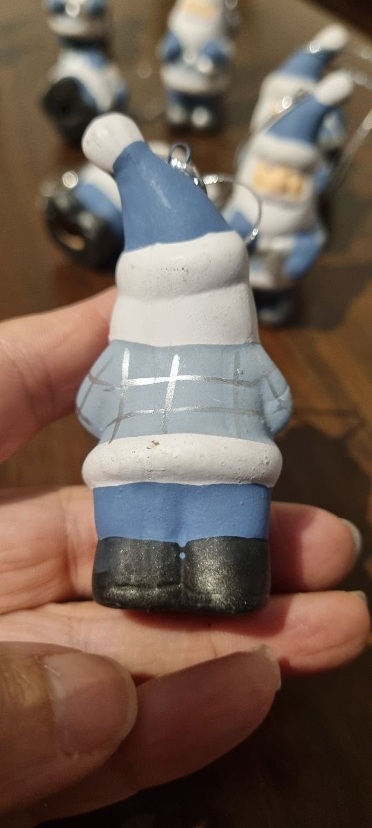 N.12 Babbo Natale blu da appendere