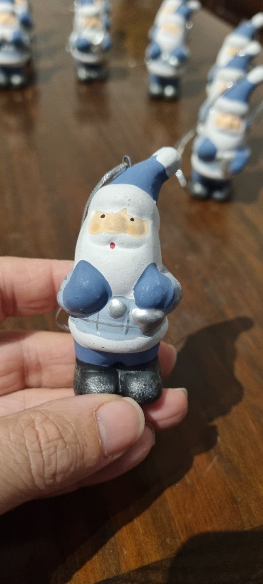 N.12 Babbo Natale blu da appendere