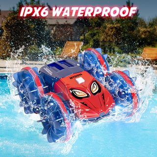 Coche anfibio con control remoto. NUEVO sin usar.