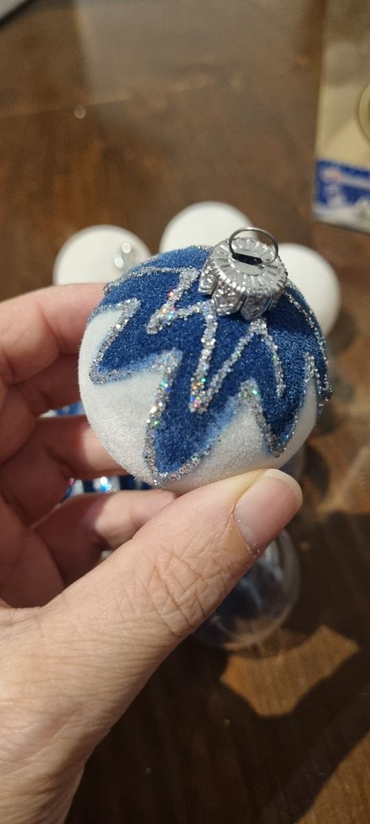 Set palline Natale blu