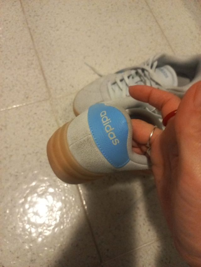 Zapatillas Adidas bold gris y azul