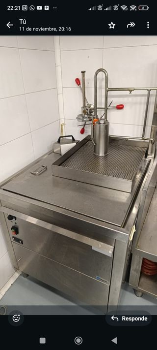 Churrera manual, escurridor y freidora eléctrica