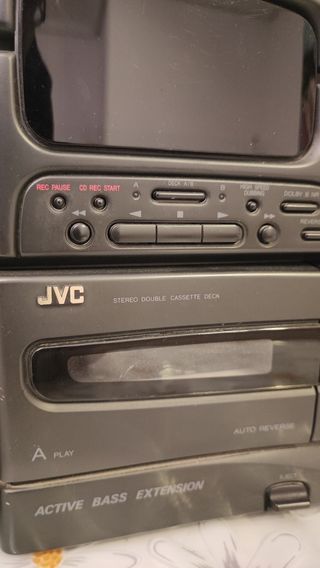 Minicadena JVC cassette radio CD Hifi