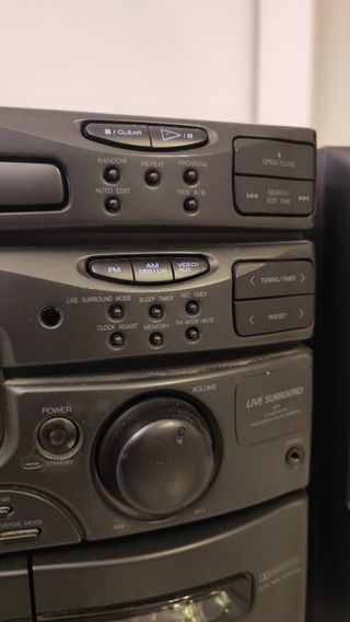 Minicadena JVC cassette radio CD Hifi