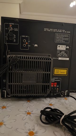 Minicadena JVC cassette radio CD Hifi