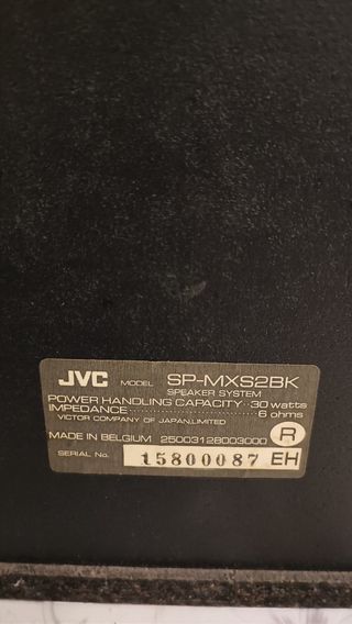 Minicadena JVC cassette radio CD Hifi