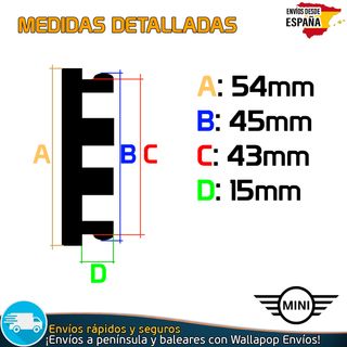 Tapas Llanta Mini Cooper 15 16 17 18 Tapacubo 54mm