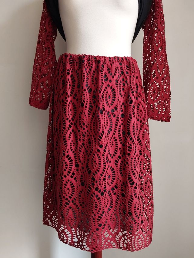 Conjunto falda y top encaje XL