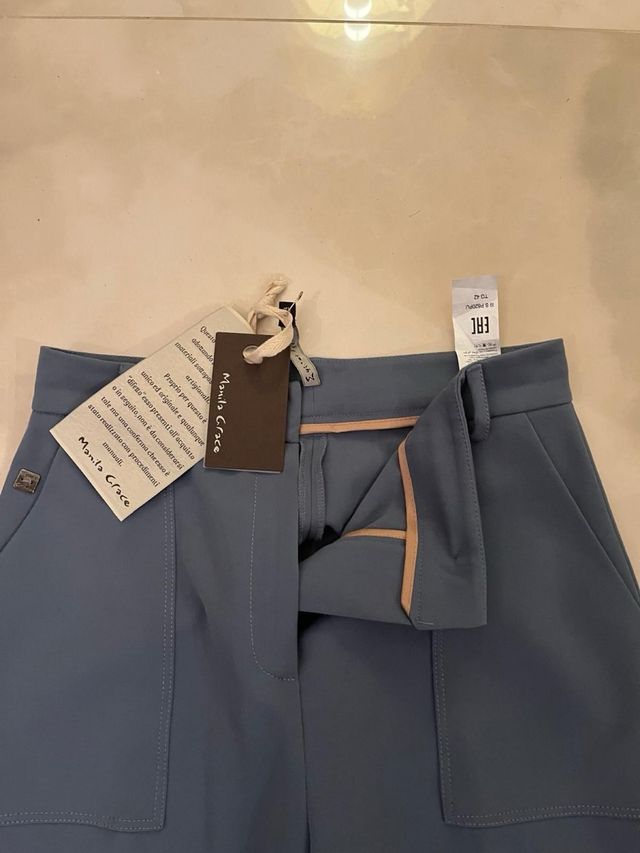 Pantalone a gamba ampia Manila Grace