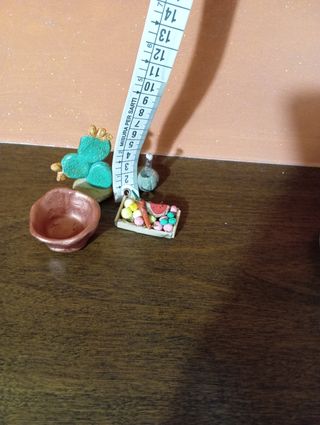 Set miniature per presepe in terracotta