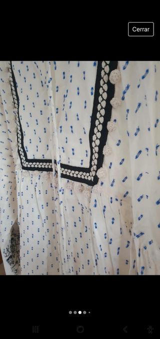 Blusa vestido Zara talla S