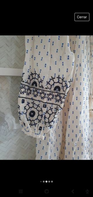 Blusa vestido Zara talla S