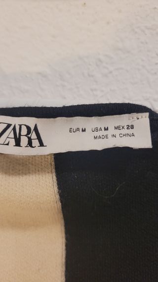 Vestido bicolor de Zara