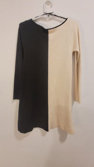 Vestido bicolor de Zara
