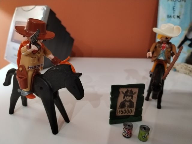 Lote oeste, sherif, ladrones, caballos laymobil
