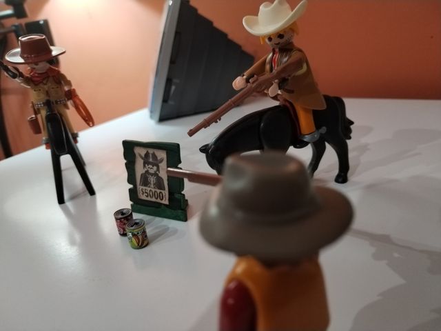 Lote oeste, sherif, ladrones, caballos laymobil