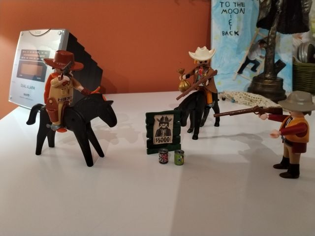 Lote oeste, sherif, ladrones, caballos laymobil