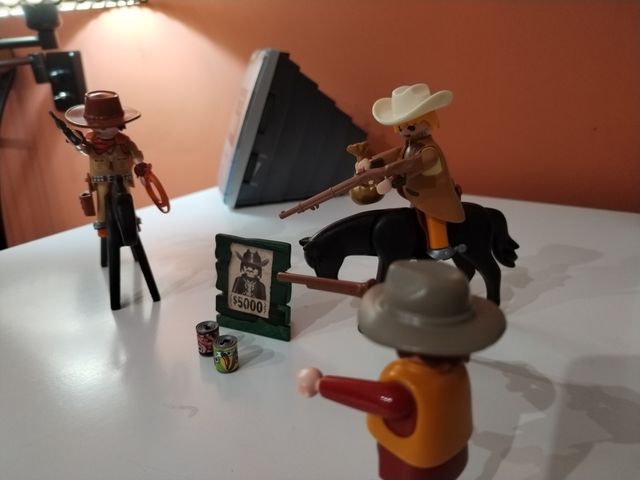 Lote oeste, sherif, ladrones, caballos laymobil
