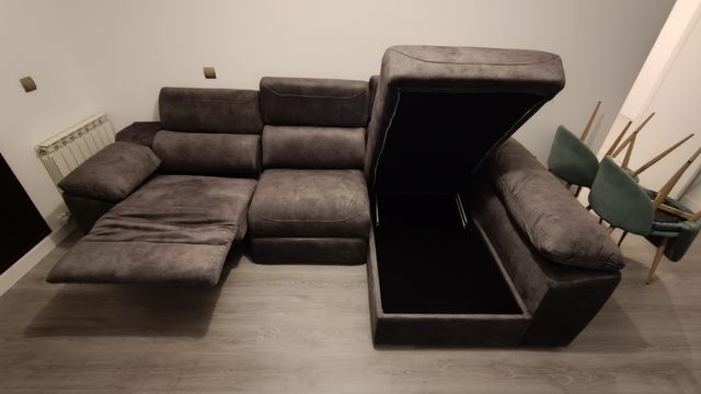 Sofá con elevador eléctrico y arcon