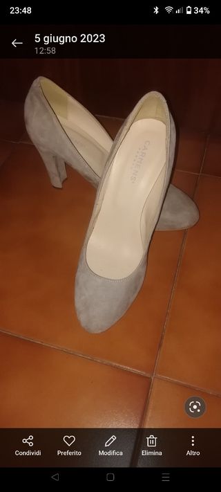 Scarpe in camoscio