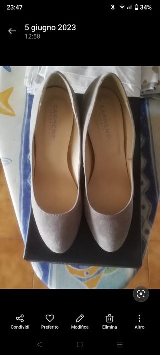 Scarpe in camoscio
