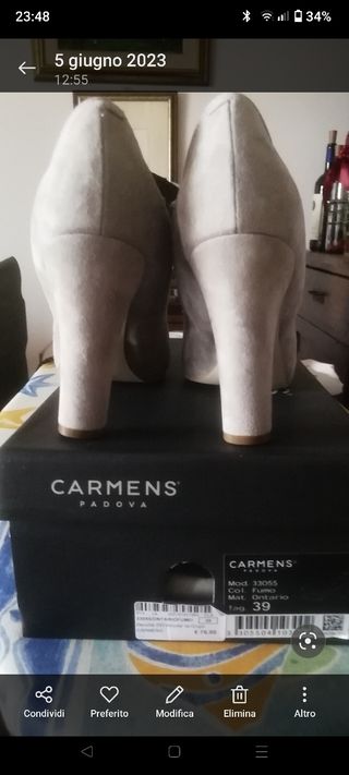 Scarpe in camoscio