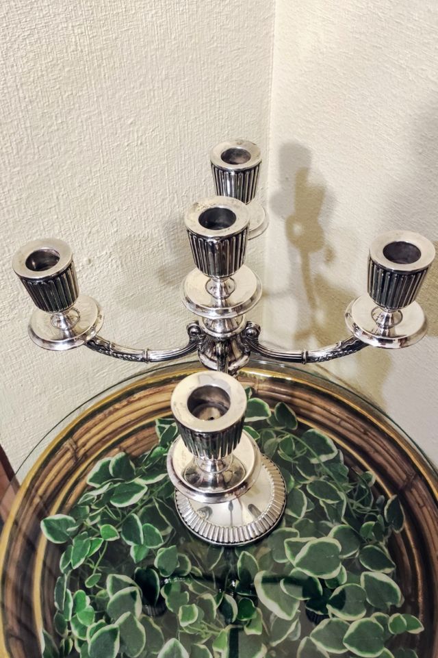 Candelabro de plata 925, al peso