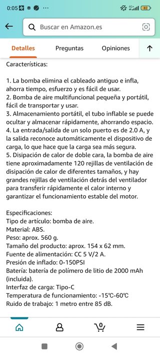 BOMBA PARA INFLAR NEUMÁTICOS ETC